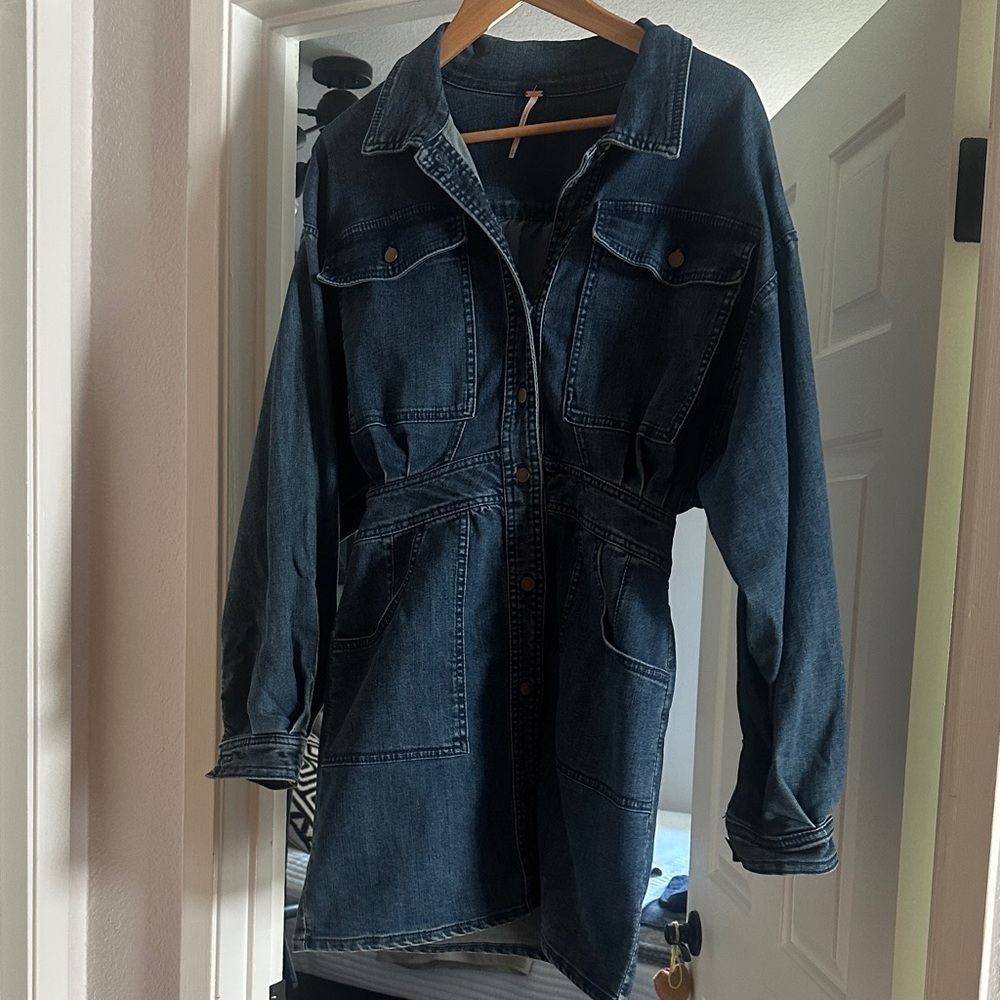 Free People Indigo Denim Jacket